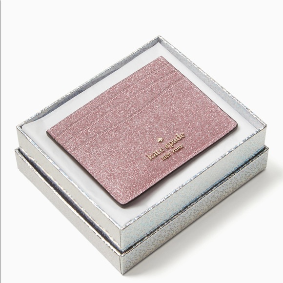 kate spade Accessories - SOLD ❌ Lola Glitter Boxed Small Slim Cardholder